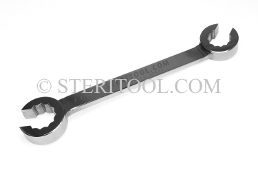 #20387 - 13mm Stainless Steel Offset Wrench. offset, wrench, stainless steel, spanner